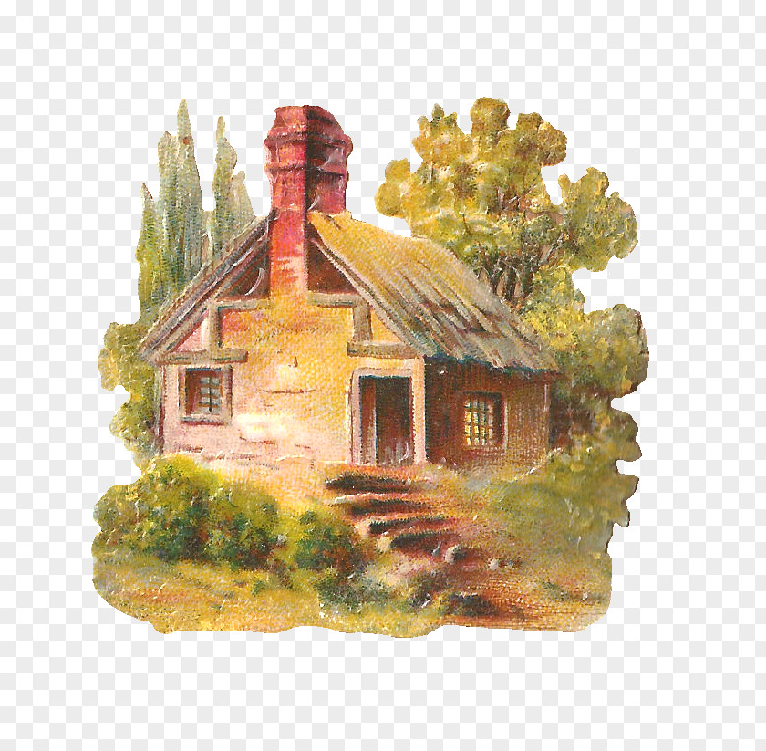 Cottage House Clip Art PNG