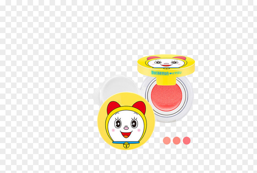 Doraemon Cartoon Beauty Blush Cushion Rouge Bolster Color PNG