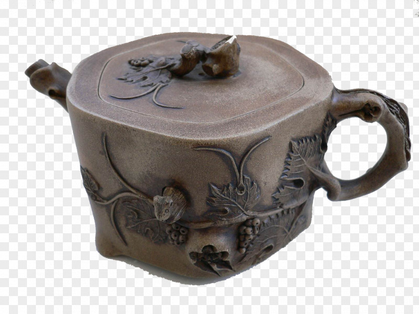 Grape Squirrel Teapot Ceramic Pottery Lid Cup PNG