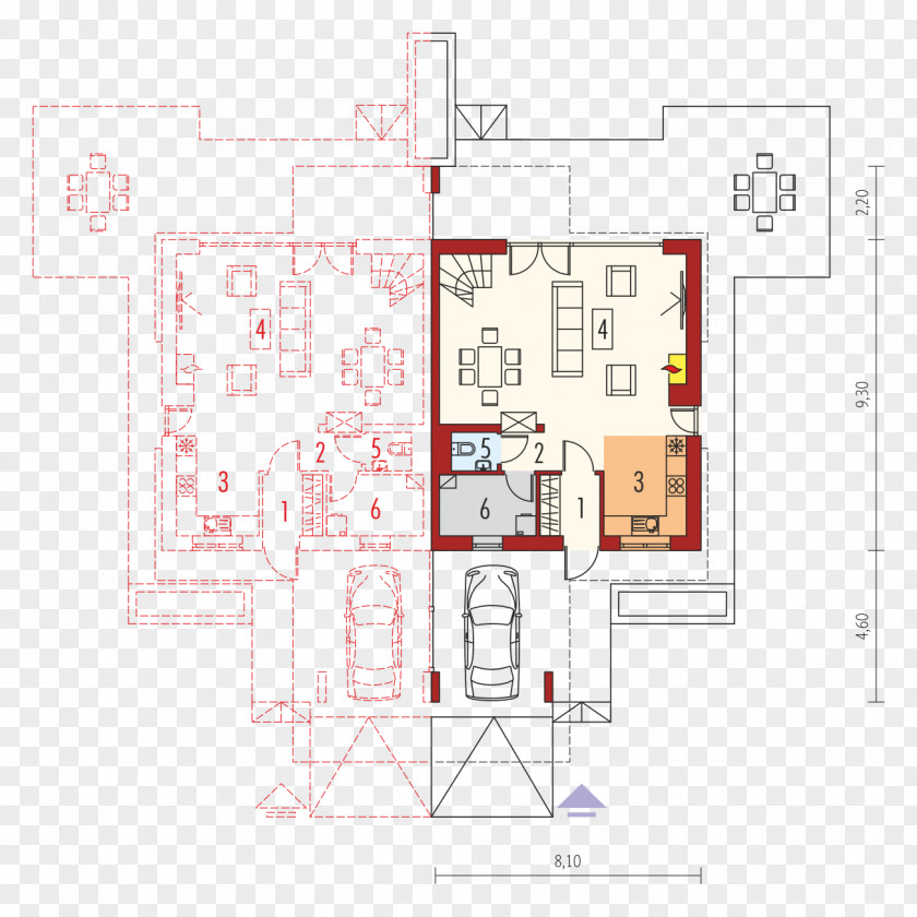 House Floor Plan Square Meter Canopy PNG