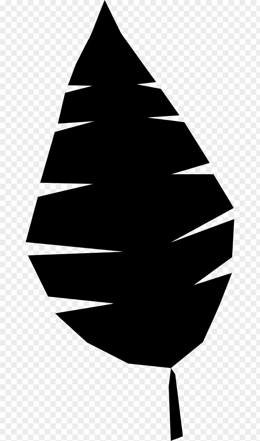 Line Angle Leaf Silhouette Tree PNG