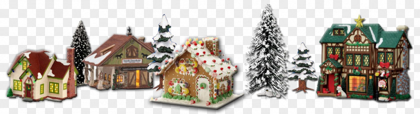 Village Road Tudor Period Architecture Christmas Recreation PNG