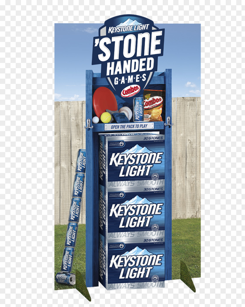 Beer Brand Keystone Display Advertising PNG