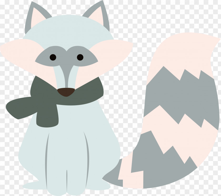 Blue Fox Vector Whiskers Illustration PNG