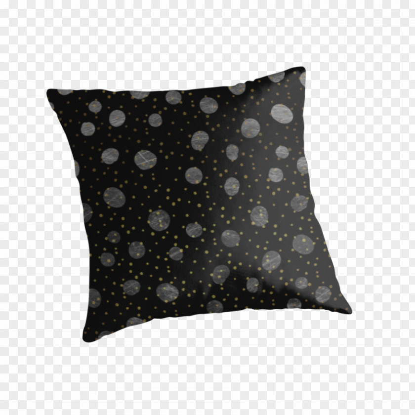GOLD DOTS Throw Pillows Cushion Down Feather Art PNG