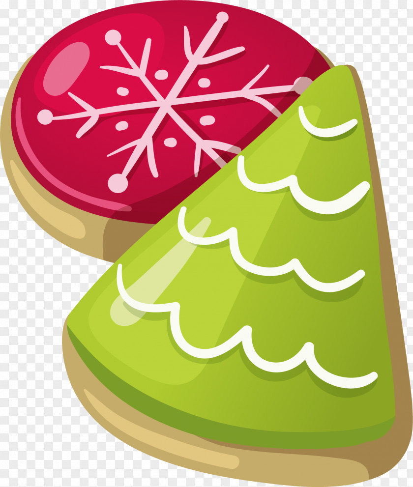Hand Painted White Snowflake Torte Christmas Candy Clip Art PNG