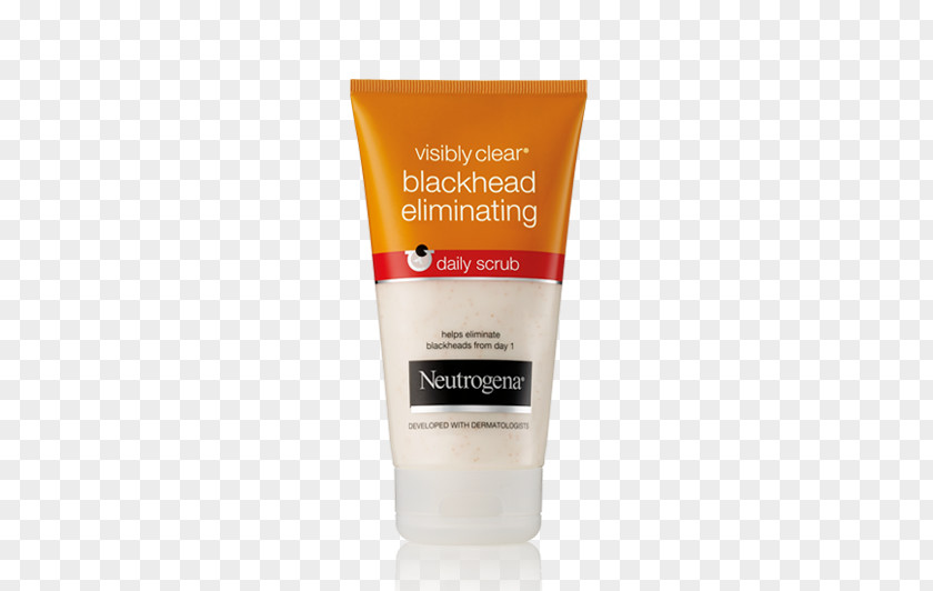 Daily Product Sunscreen Neutrogena Blackhead Eliminating Scrub Exfoliation VISIBLY CLEAR Pink Grapefruit Cream Wash PNG