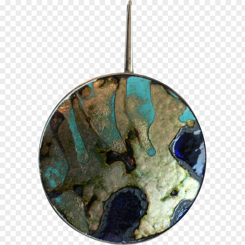Jewellery Vitreous Enamel Charms & Pendants Mid-century Modern Turquoise PNG