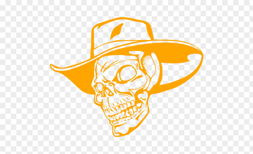 Skull Cowboy Hat Stock Photography PNG