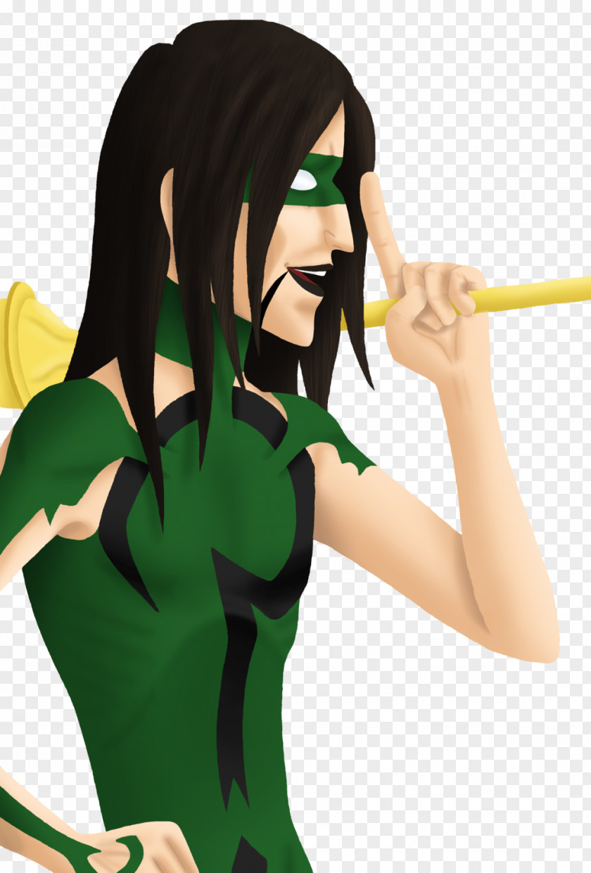 The Riddler Black Hair Cartoon Green Character PNG
