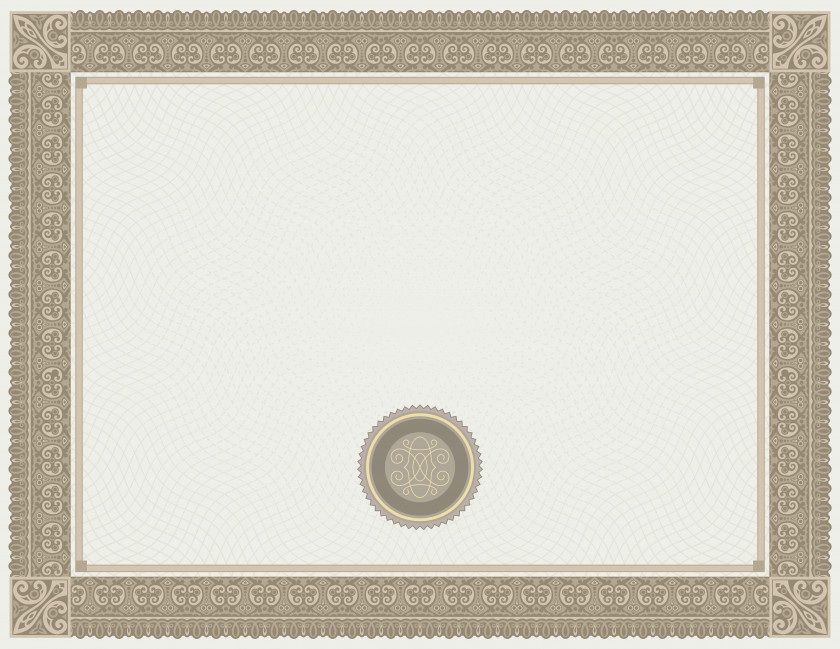 White Brown Certificate Template Image Paper Idea Green PNG