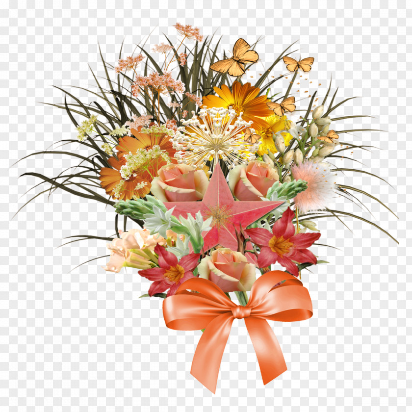 A Basket Of Flowers Floral Design Flower Bouquet Cut Vase PNG