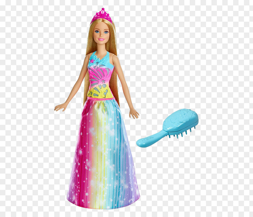 Barbie Barbie: Dreamtopia Doll Toy Brush ‘n Sparkle Princess PNG