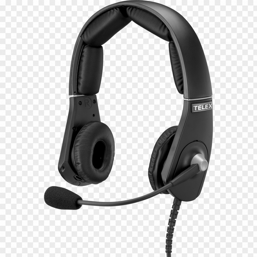 Headset Headphones Telex Active Noise Control Audio PNG