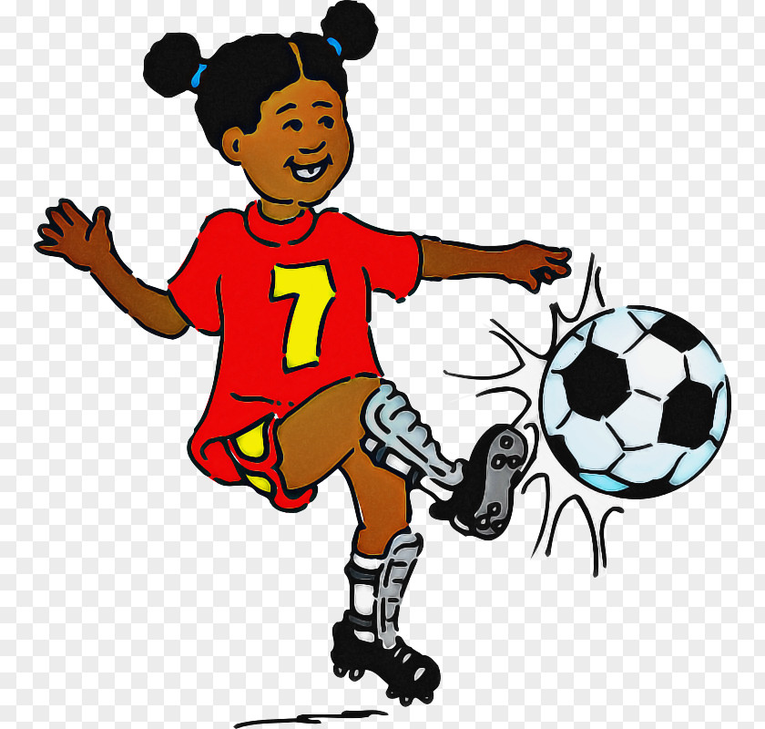 Player Play Soccer Ball PNG