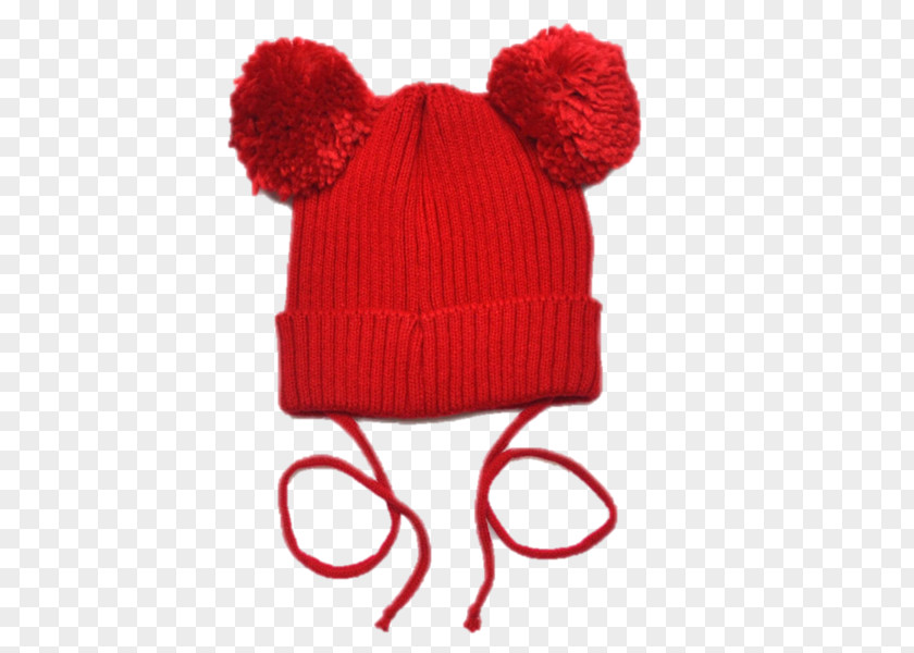 Pompoms Beanie Hat Knit Cap Bonnet Toque PNG