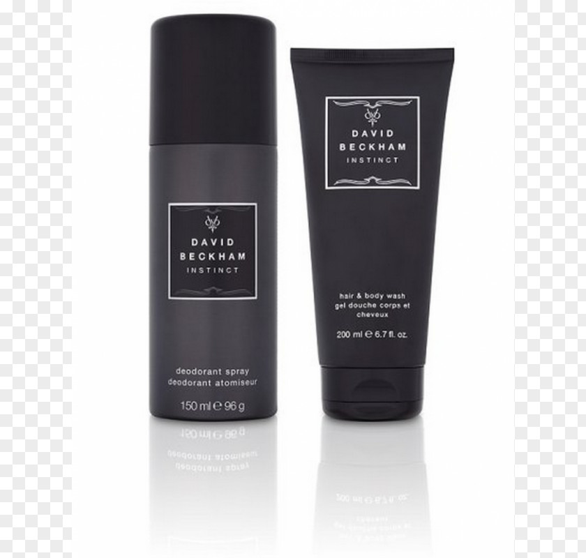 David Beckham Lotion & Victoria Instinct Shower Gel Cosmetics PNG