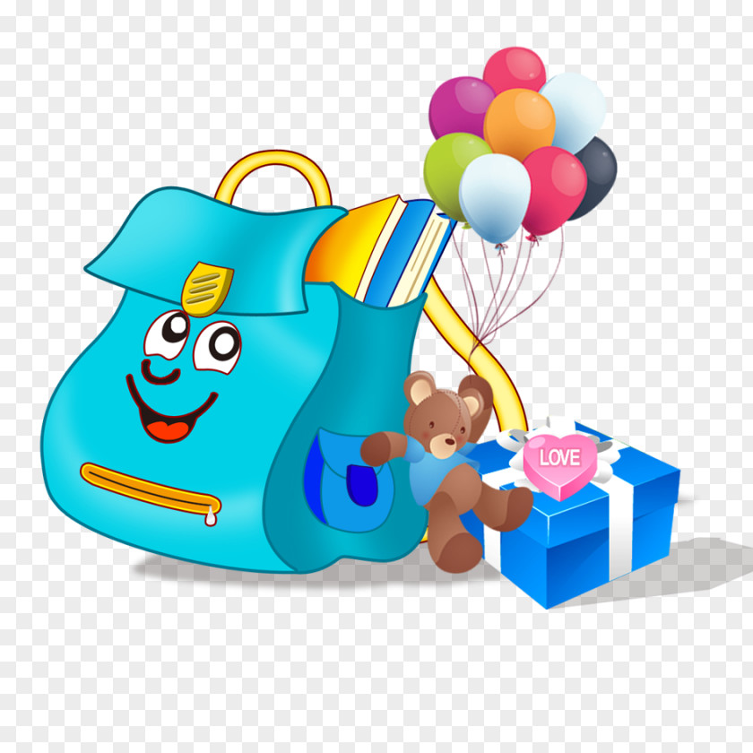 School Bag Animation PNG