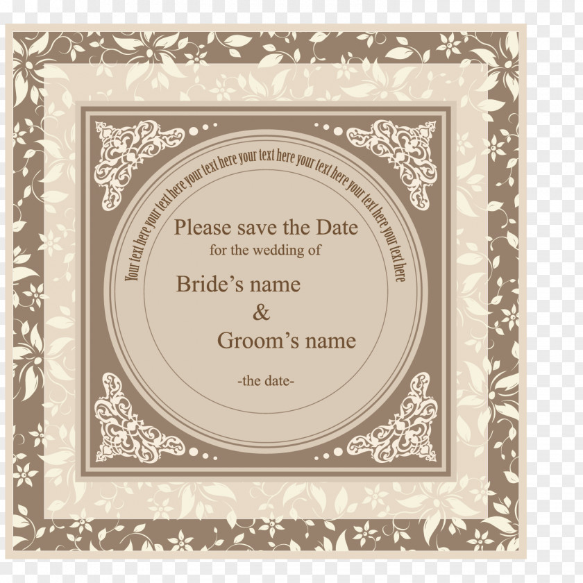 Wedding Anniversary Card + Invitation Green PNG