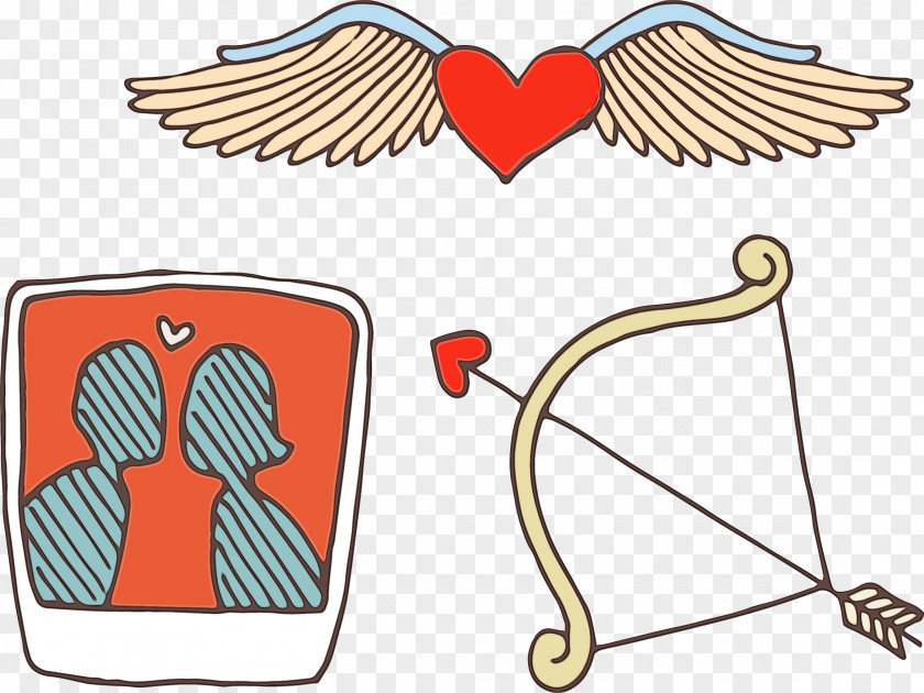 Cartoon Wing Line Clip Art PNG