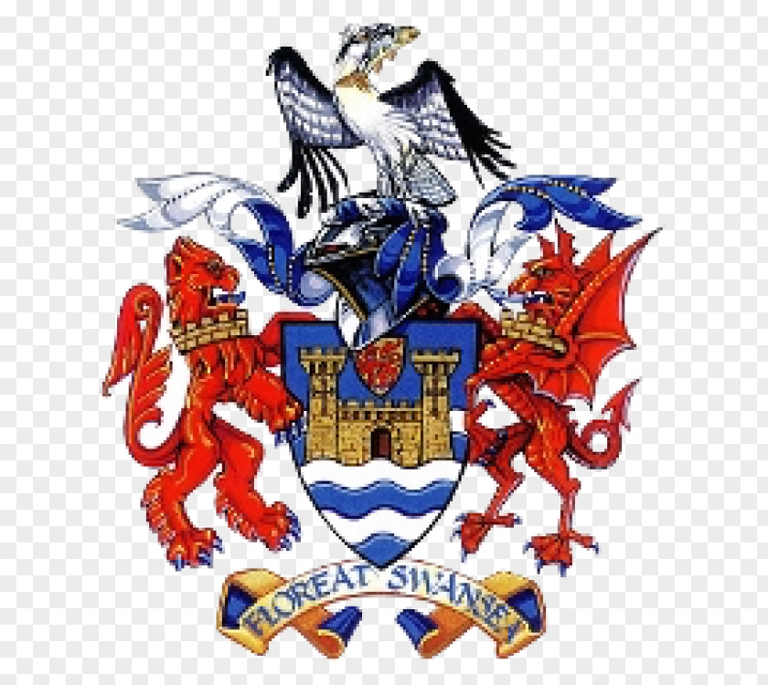 Family Swansea Coat Of Arms Sky Hawk Crest Heraldry PNG