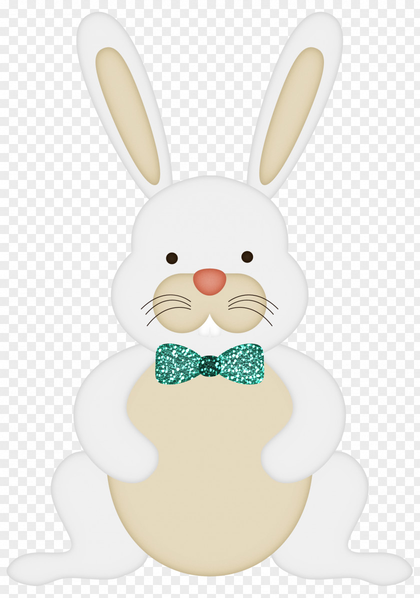 Green Bow Tie Rabbit Easter Bunny PNG