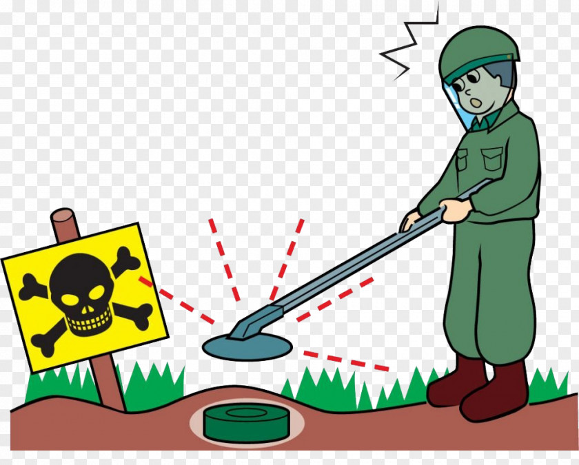 Green Soldiers Minesweeper Land Mine Soldier PNG