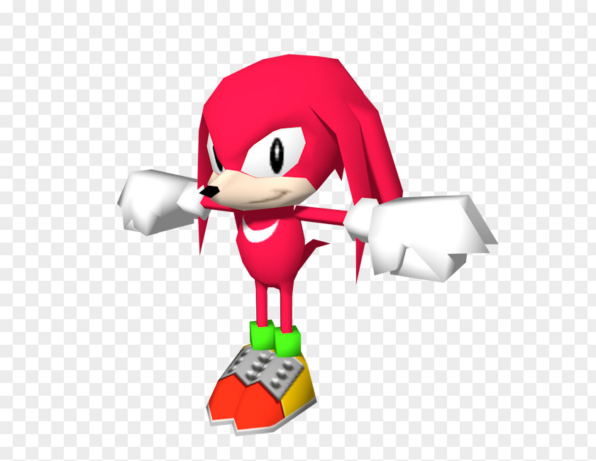 Low Poly Texture Sonic & Knuckles The Hedgehog Echidna 3 R PNG