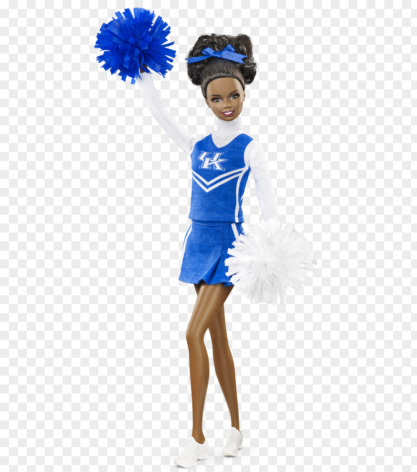 Cheerleader University Of Kentucky Auburn Doll Barbie PNG