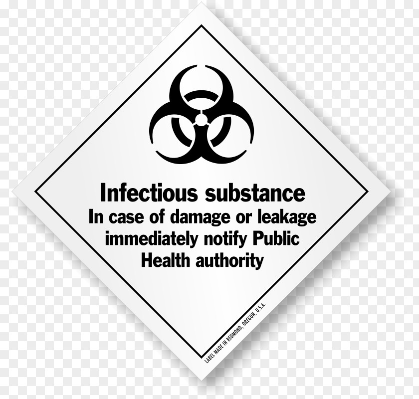 Hazmat Class 6 Toxic And Infectious Substances Dangerous Goods Paper Label UN Number Toxicity PNG