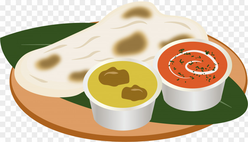 India Food Chicken Curry Naan Indian Cuisine Butter PNG