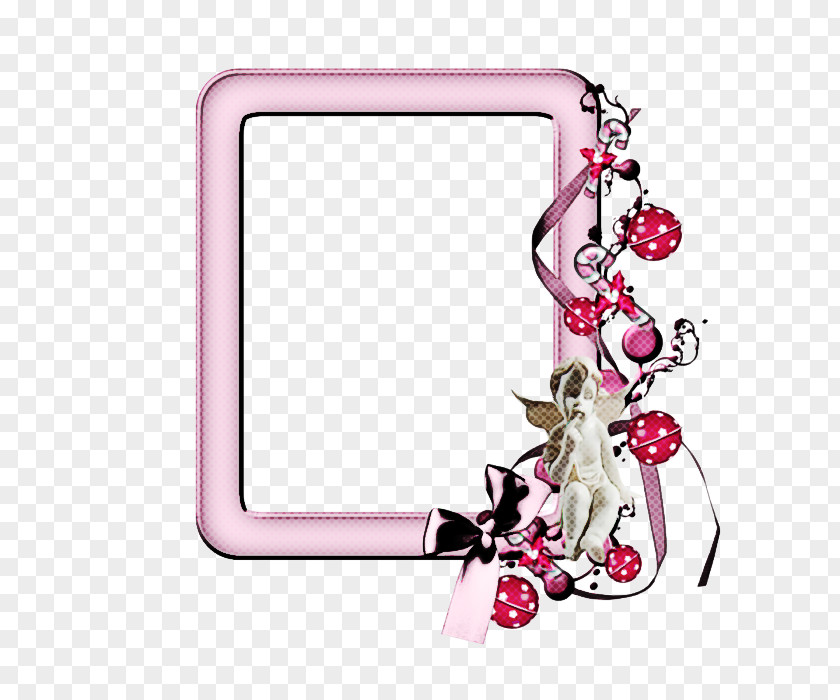 Picture Frame Pink Background PNG