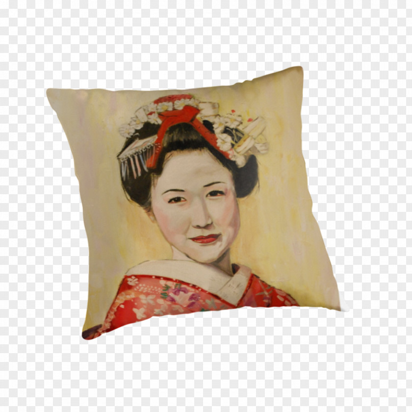 Pillow Throw Pillows Cushion Geisha PNG