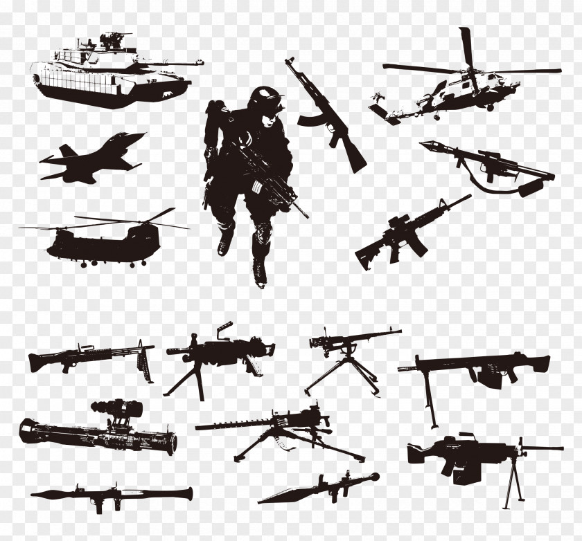 Aircraft Weaponry Weapons Tanks Army Military Soldier Weapon PNG