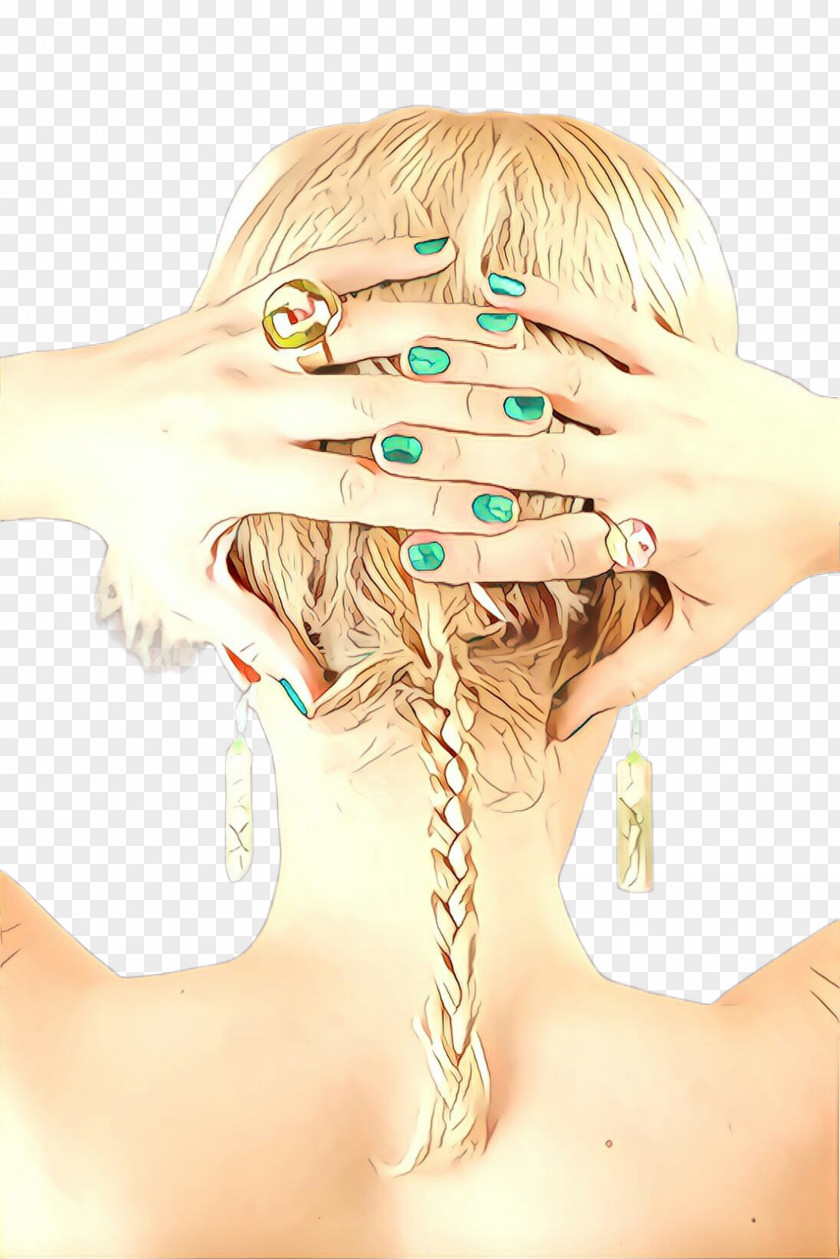 Blond Beauty Hair Face Skin Head Hairstyle PNG