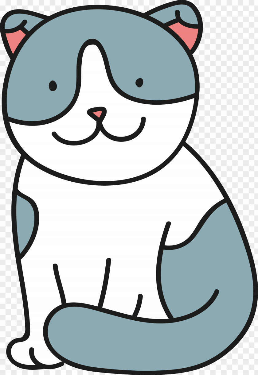 Cartoon Cat Feral Whiskers Kitten Clip Art PNG