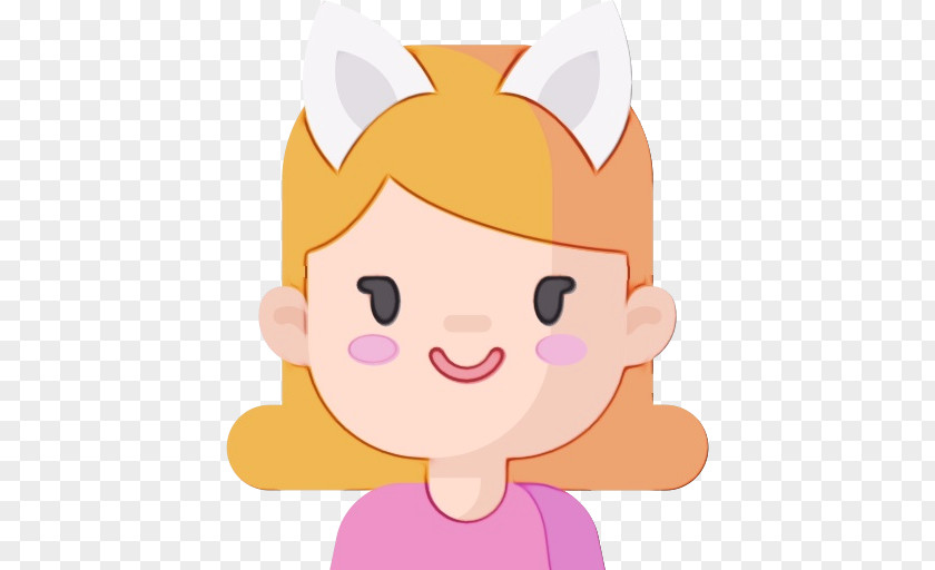 Cartoon Skin Character Line Happiness PNG