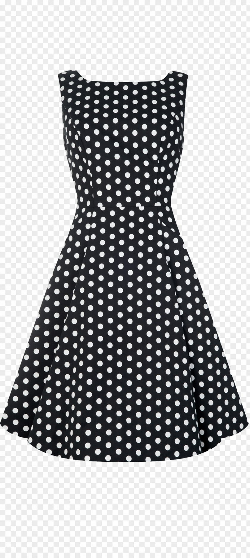 Dress 1950s Polka Dot Clothing Sizes Vintage PNG