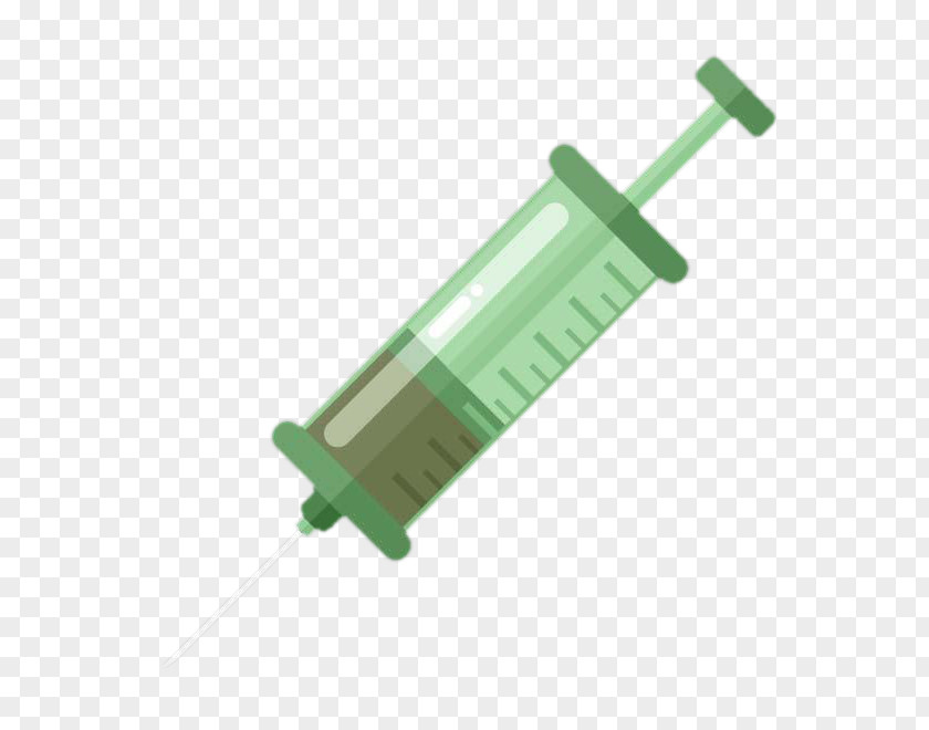 Green Syringe Icon PNG