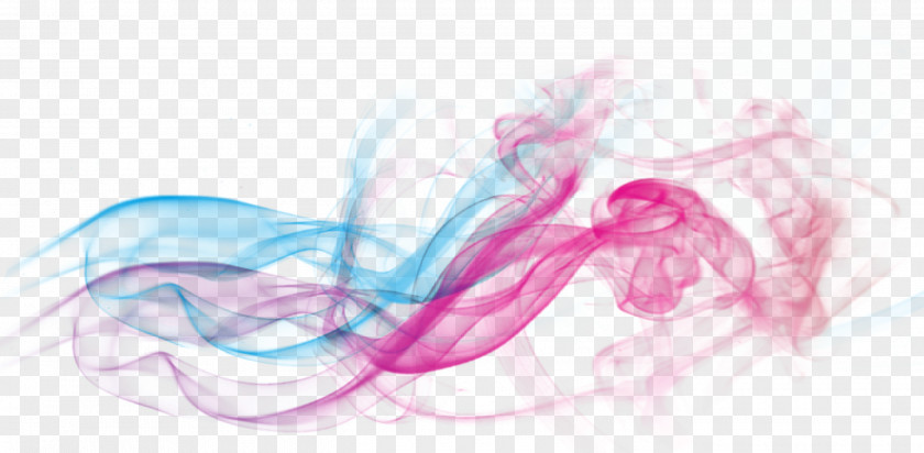 Red Dream Smoke Curve Effect Element PNG Element, pink and blue smokes clipart PNG
