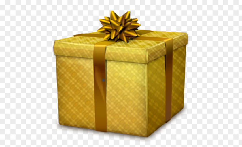 Ribbon Gift Box Element PNG