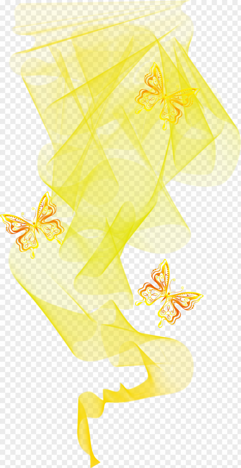 Vector Butterfly Haze Illustration PNG