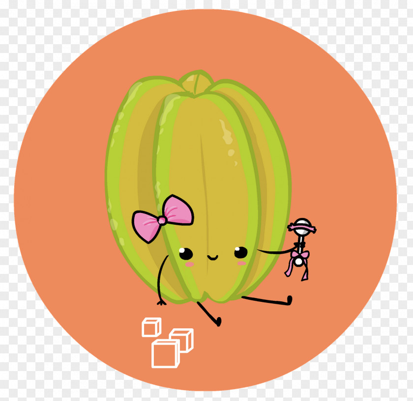 Carambola Pumpkin Apple Character Clip Art PNG