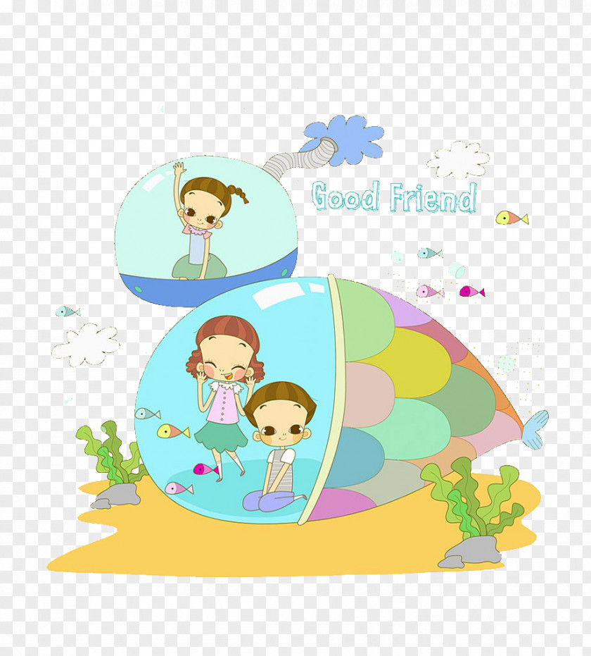 Children And Fish Fishing Download Illustration PNG