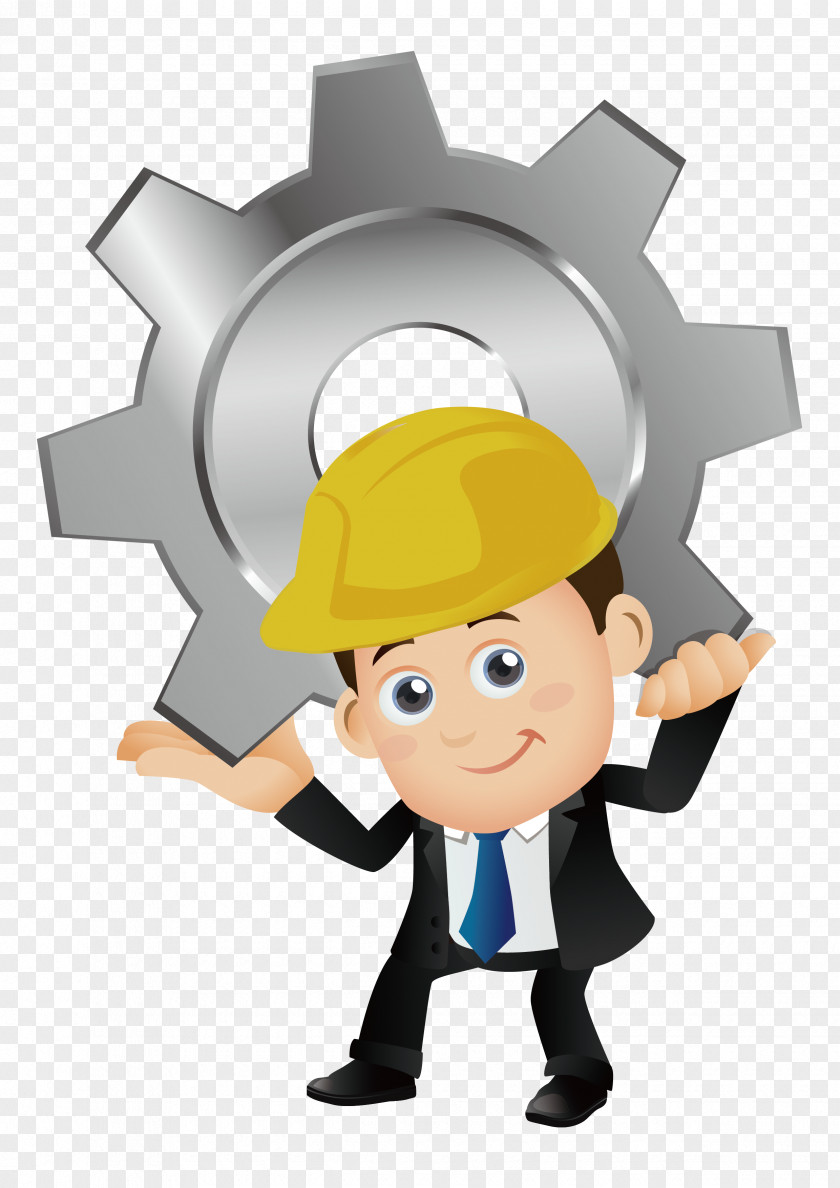 Engineer Architectural Engineering Cartoon Laborer PNG