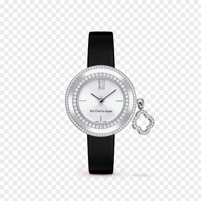 Watch Van Cleef & Arpels Jewellery Clock Charm Bracelet PNG