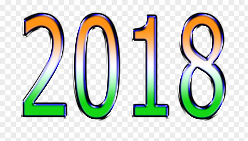 2018 New Year 0 PNG