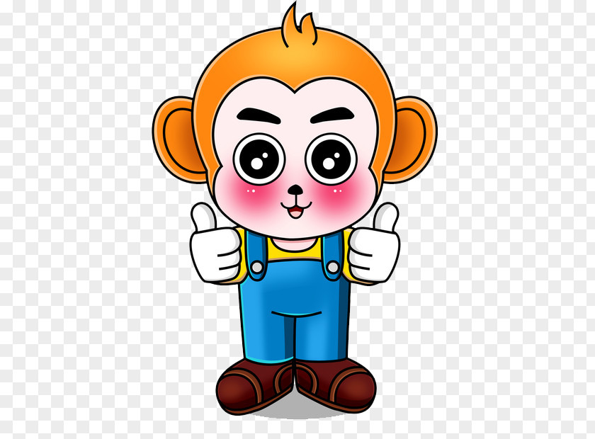 Cartoon Monkey Paper Drawing Clip Art PNG