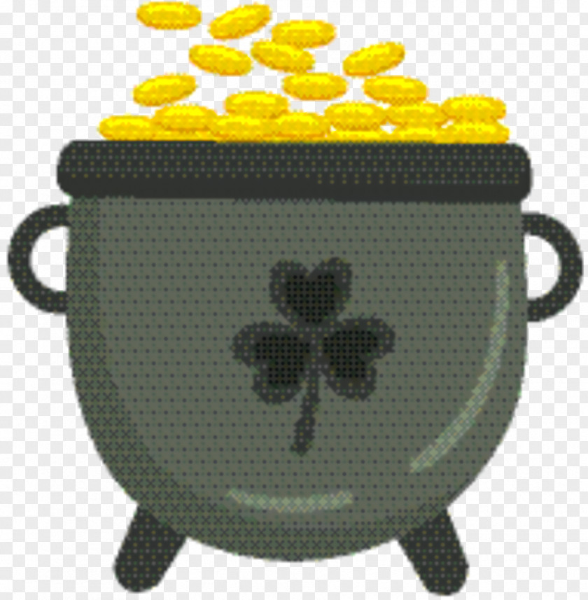 Clover Cauldron Symbol Yellow PNG