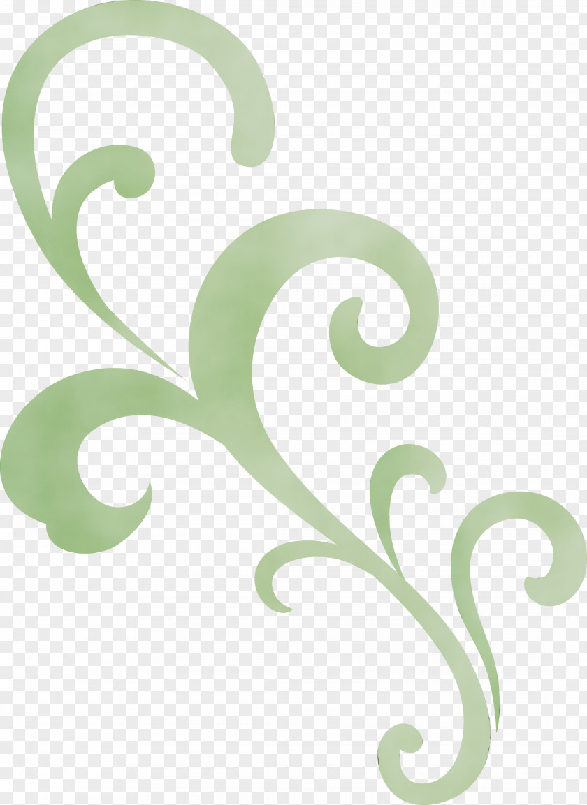 Green Font Ornament Pattern PNG